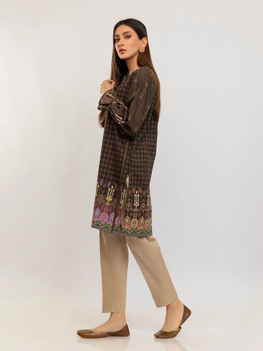 1pc Stitched Basic Printed Khaddar