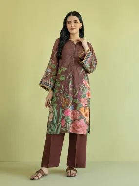 1pc - Stitched Basic Printed Lawn Shirt