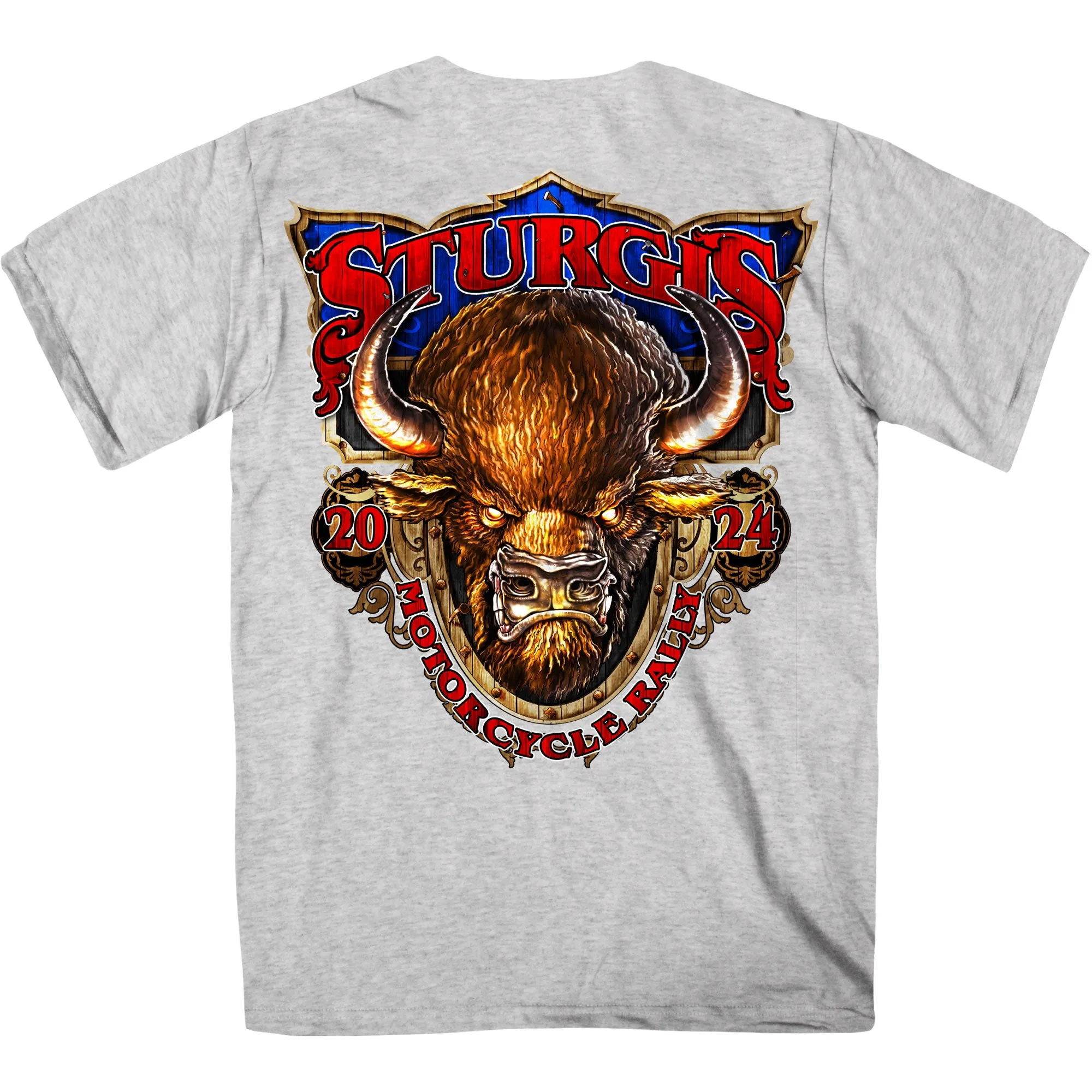 2024 Sturgis Buffalo Ash Motorcycle Rally Tee Shirt SPB1116