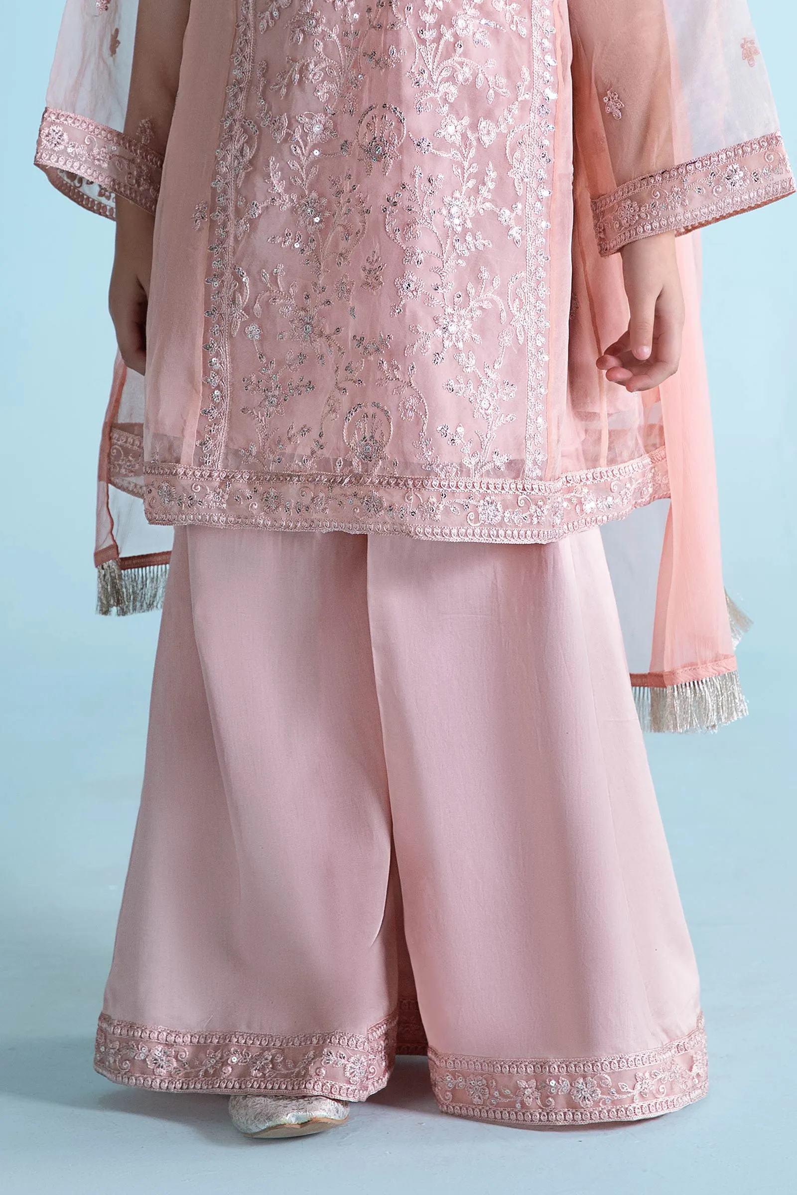 3 Piece Embroidered Organza Suit | MKS-EA24-25