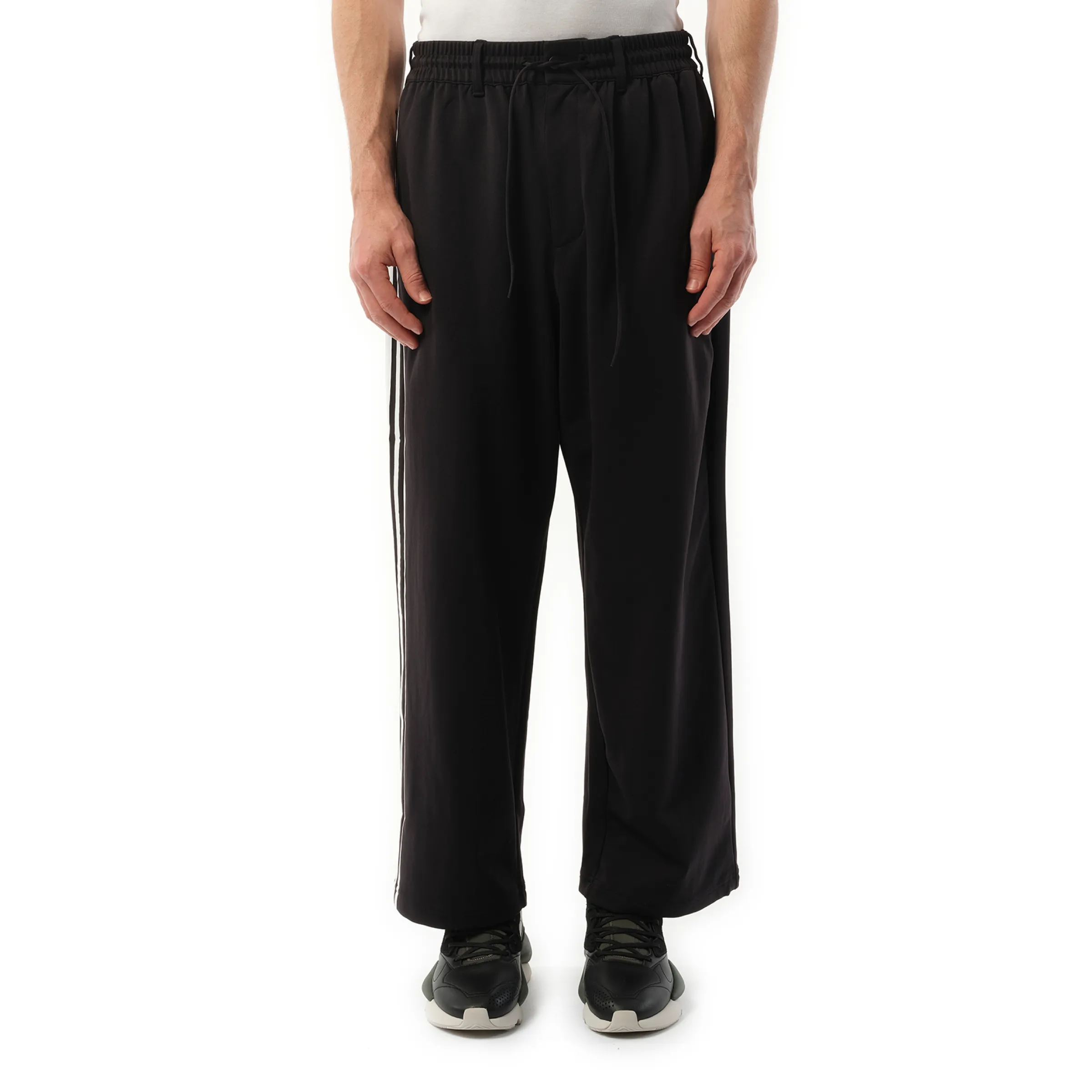 3 Stripe Wide Pants in Black