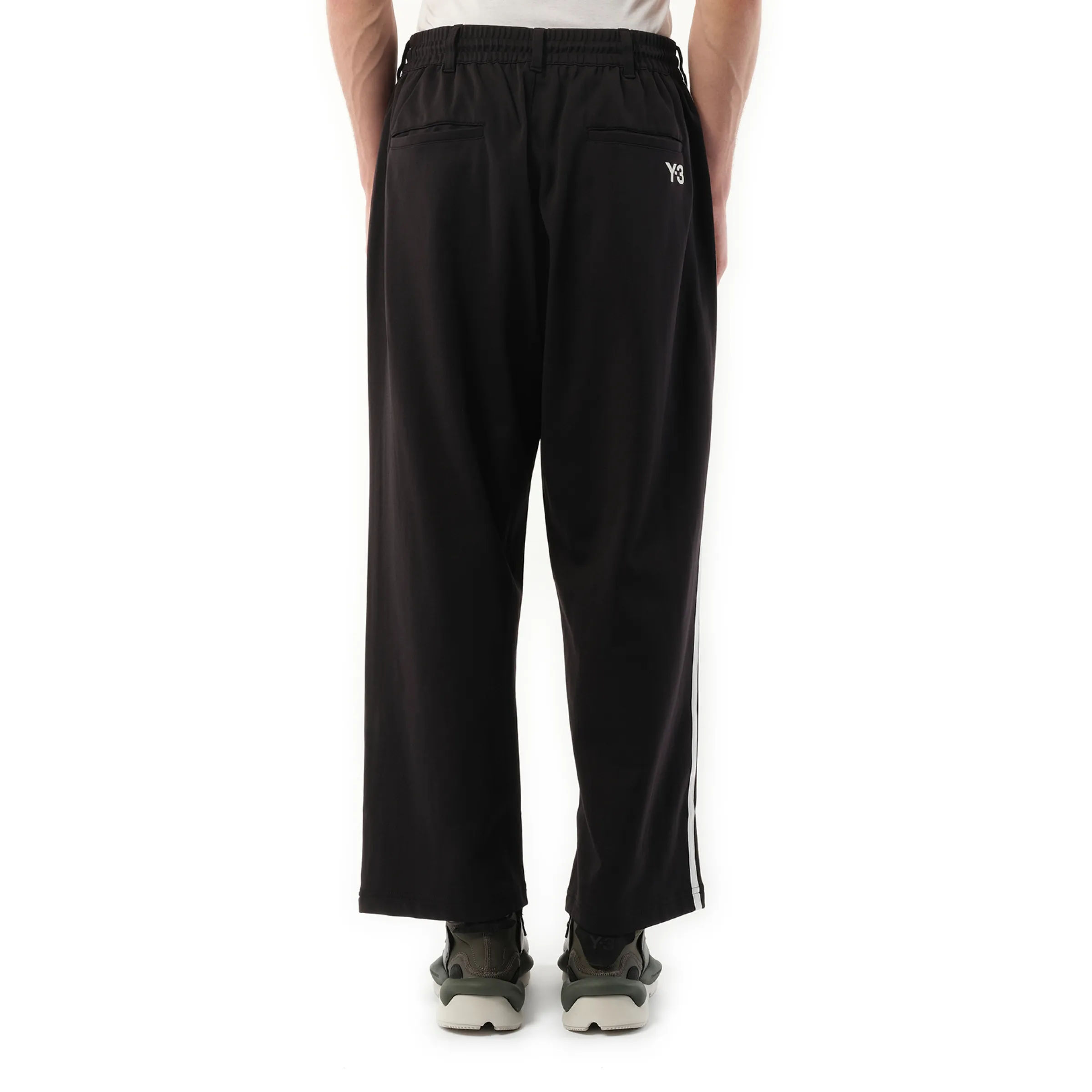 3 Stripe Wide Pants in Black