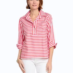 3/4 Sleeve Stripe Shirt