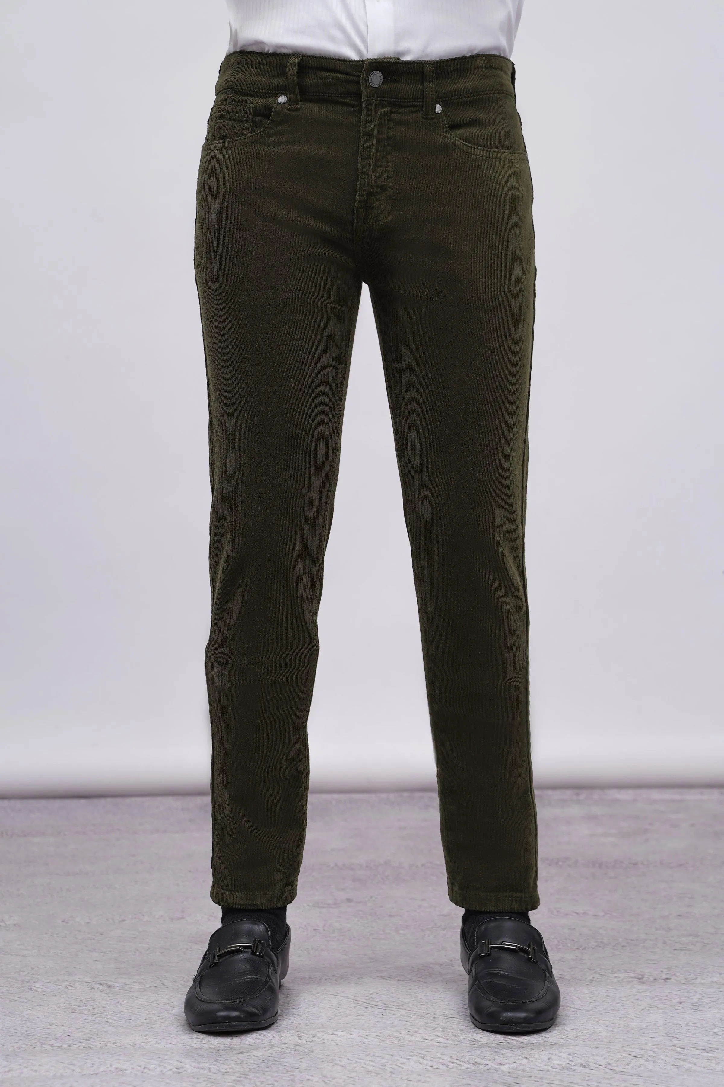 5 POCKET CORDUROY PANT OLIVE