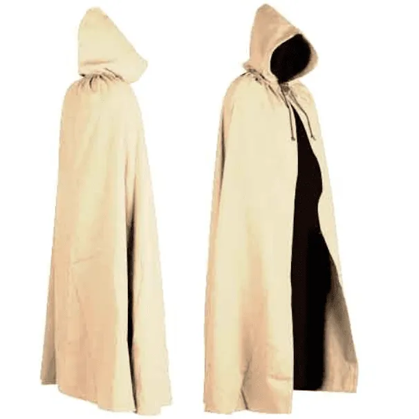 Aaron Canvas Hooded Cape