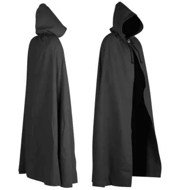 Aaron Canvas Hooded Cape