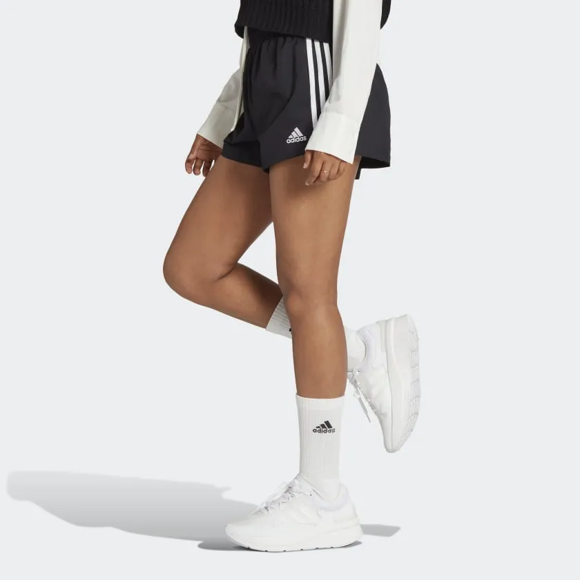 ADIDAS ESSENTIALS 3-STRIPES WOVEN SHORTS -BLACK