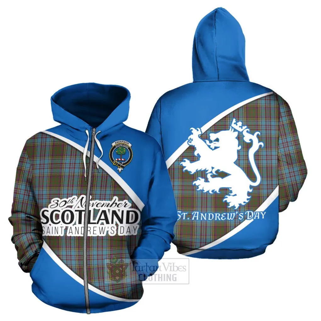 Anderson Family Crest Tartan Hoodie Celebrate Saint Andrew's Day in Style