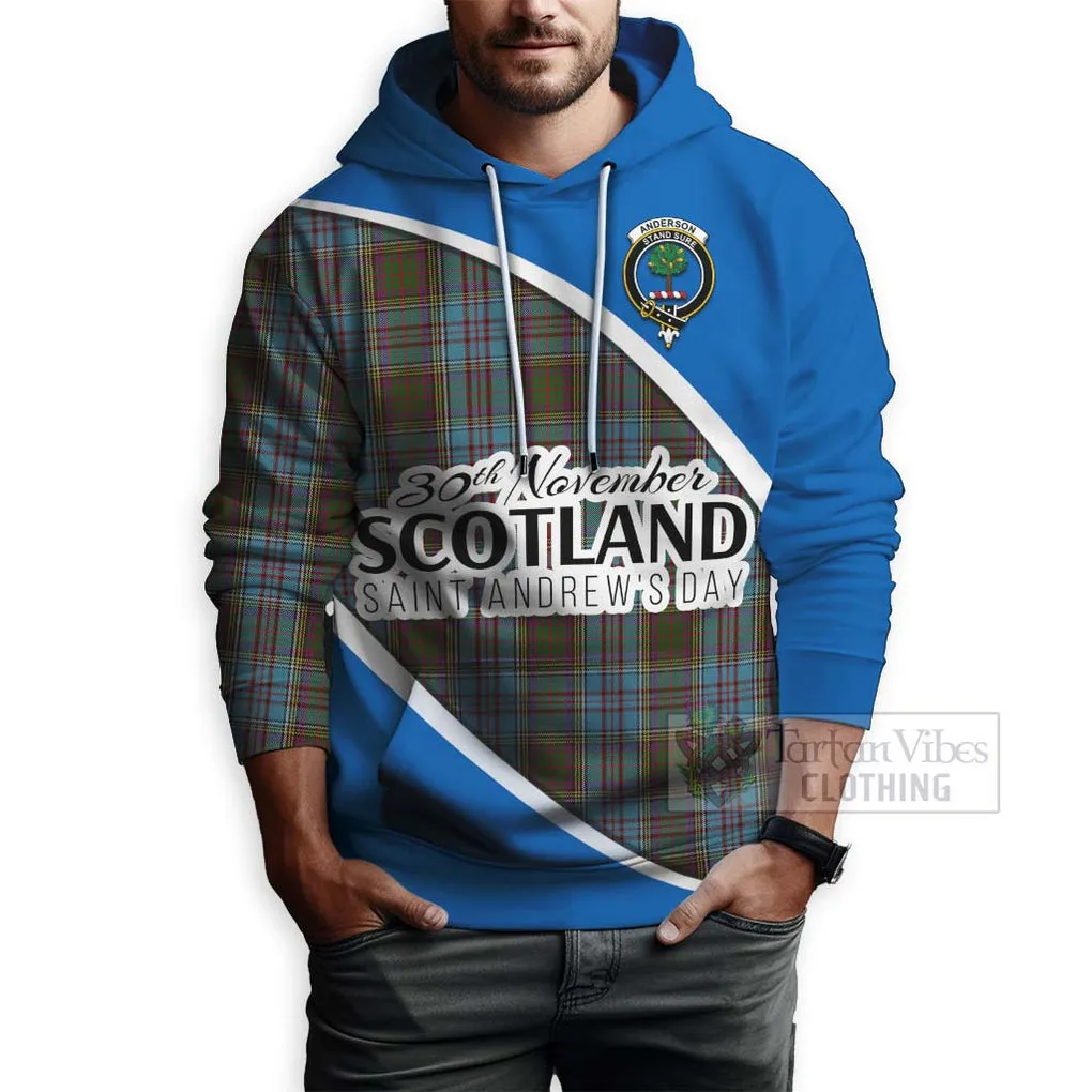 Anderson Family Crest Tartan Hoodie Celebrate Saint Andrew's Day in Style