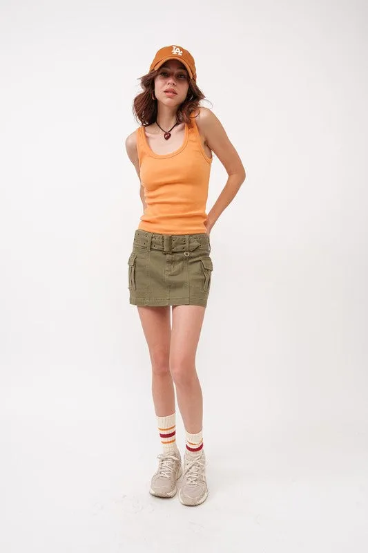 Apricot Essential Crop Top