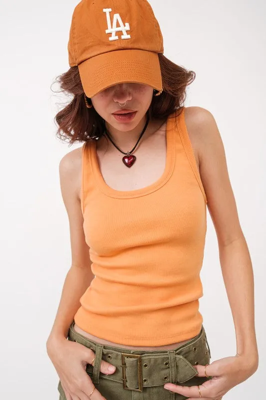 Apricot Essential Crop Top