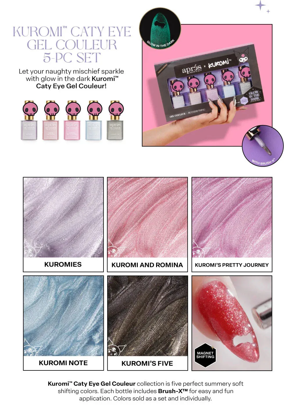 Aprés Kuromi™ Caty Eye Gel Couleur