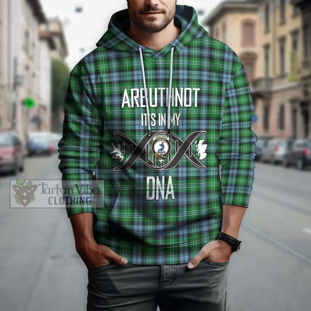 Arbuthnot Ancient Tartan Hoodie with Family Crest DNA In Me Style