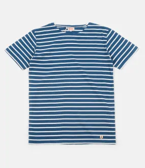 Armor Lux Striped Breton T-Shirt - Dark Blue Twilight / Milk