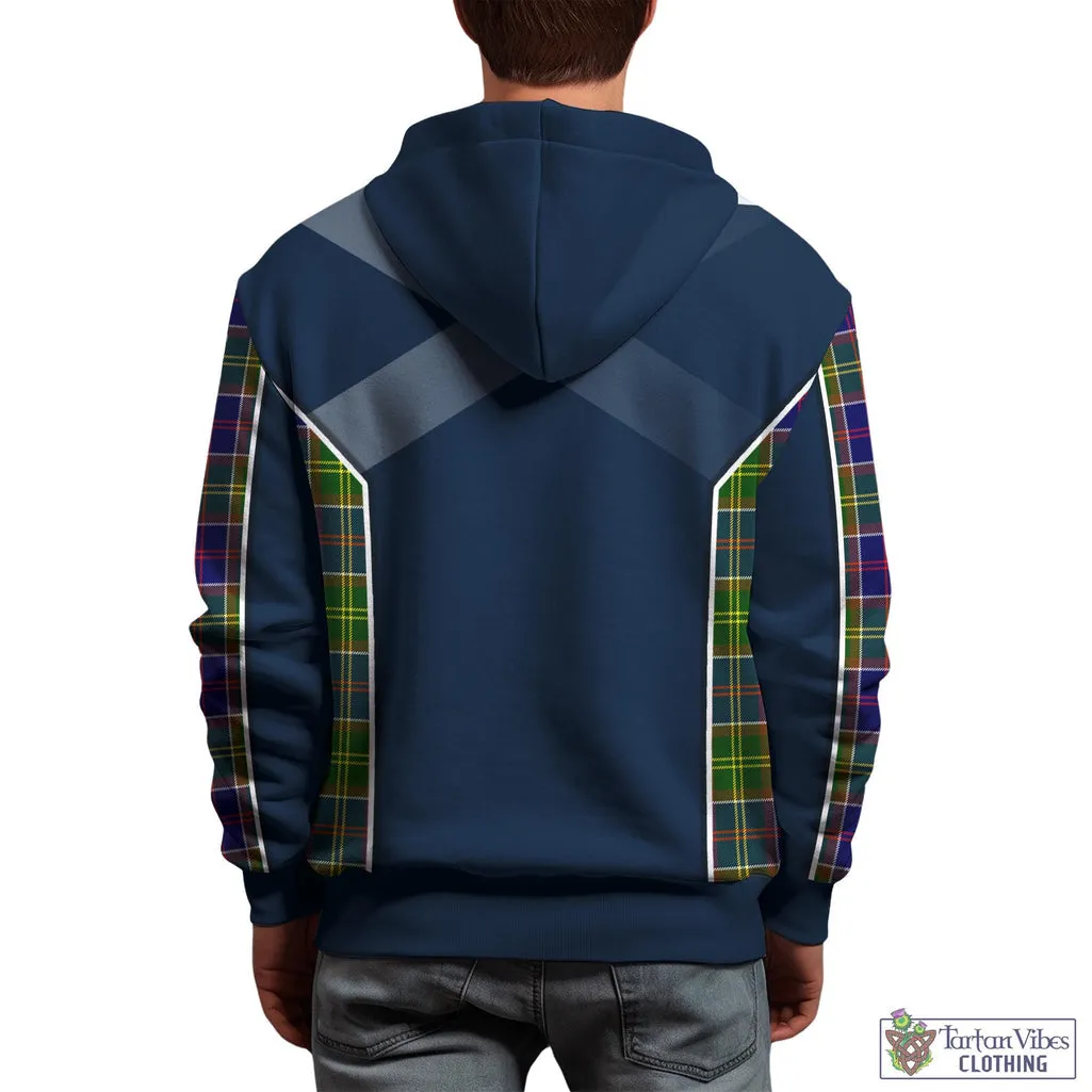 Arnott Tartan Hoodie with Family Crest and Scottish Thistle Vibes Sport Style