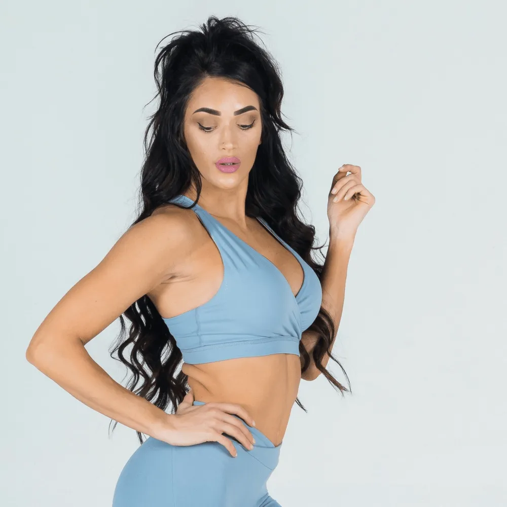 Athena Pastel Blue Look | Bra   Leggings