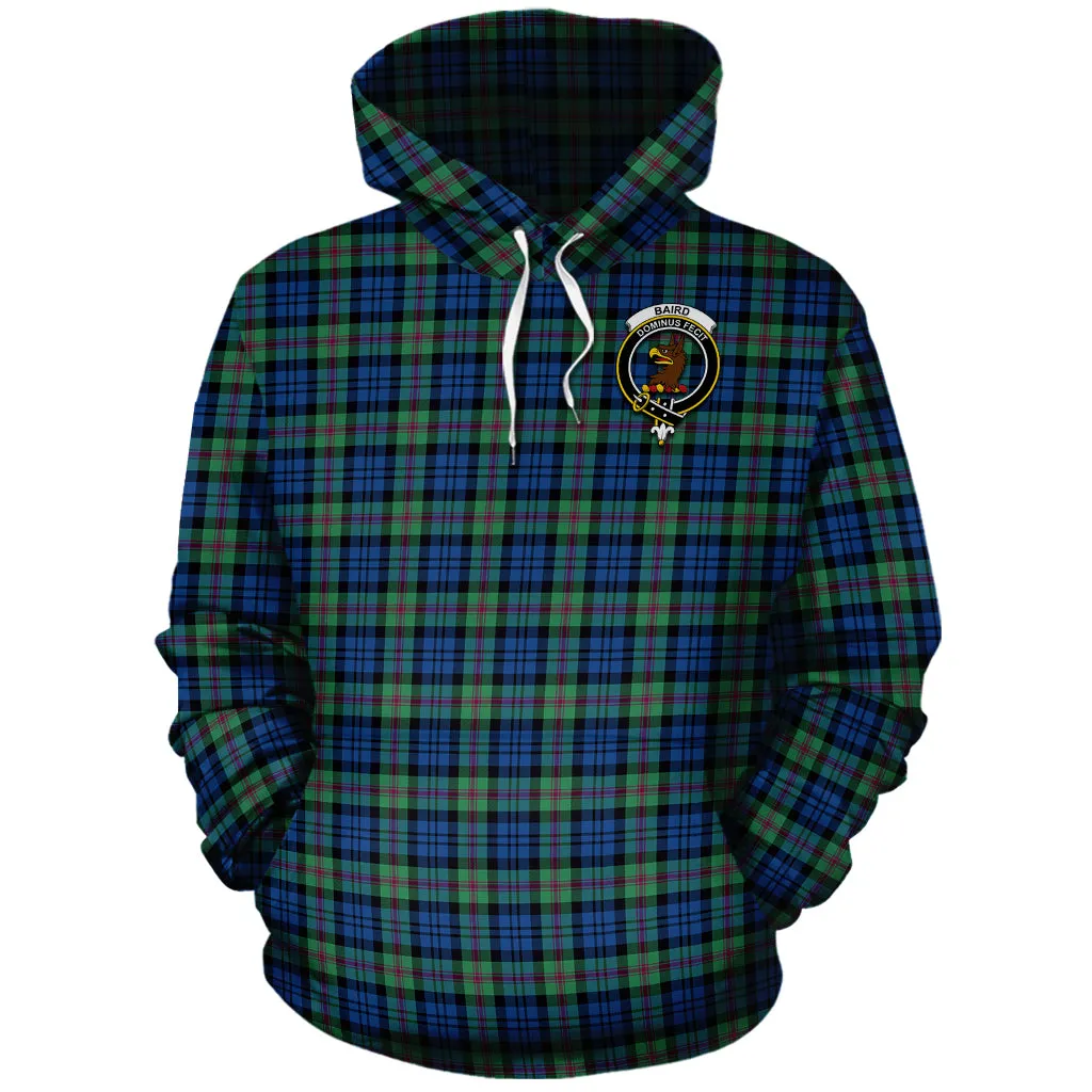 Baird Ancient Tartan Hoodie with Family Crest