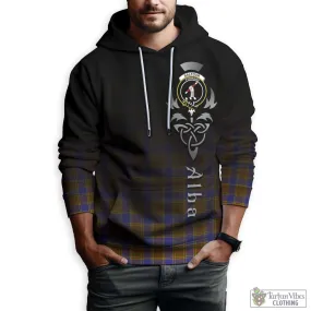 Balfour Tartan Hoodie Featuring Alba Gu Brath Family Crest Celtic Inspired