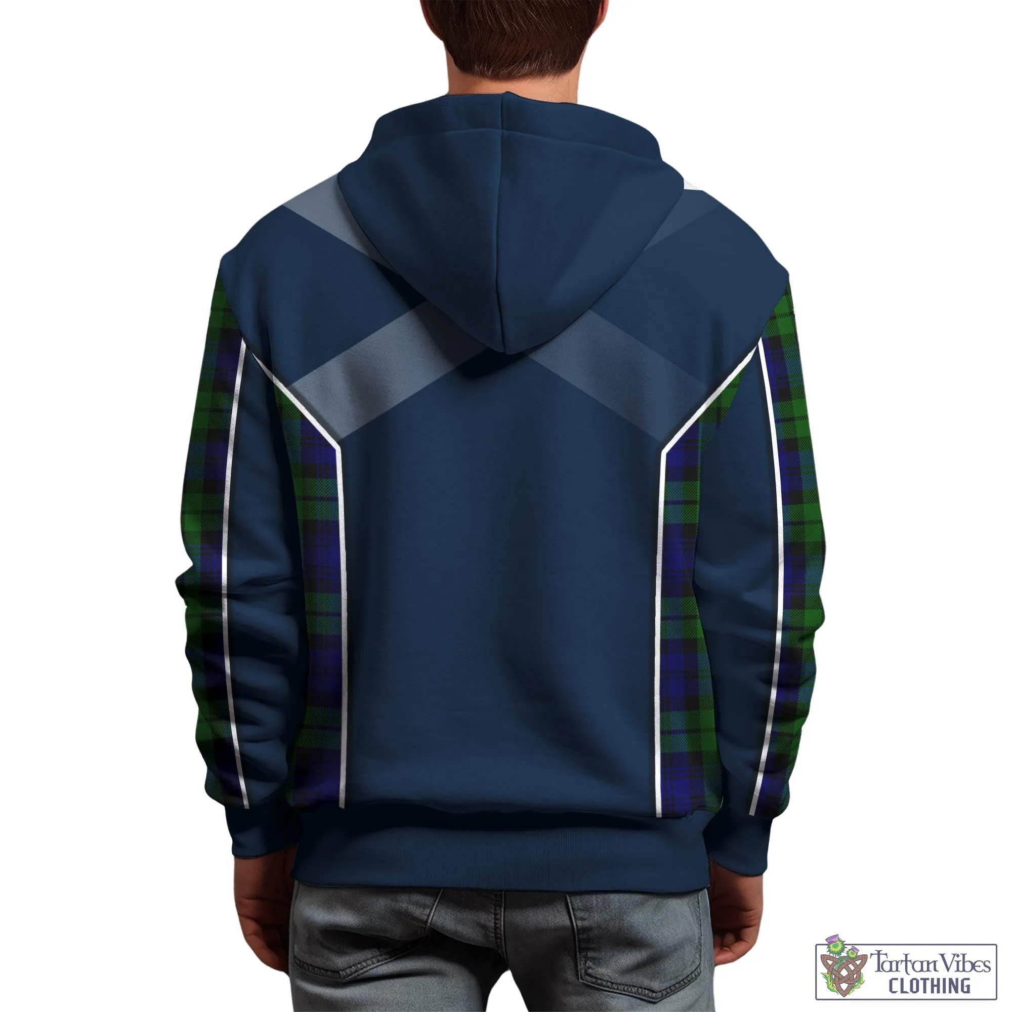 Bannatyne Tartan Hoodie with Family Crest and Lion Rampant Vibes Sport Style