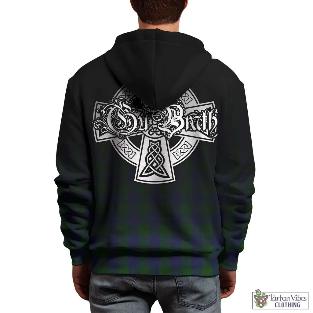 Barclay Tartan Hoodie Featuring Alba Gu Brath Family Crest Celtic Inspired