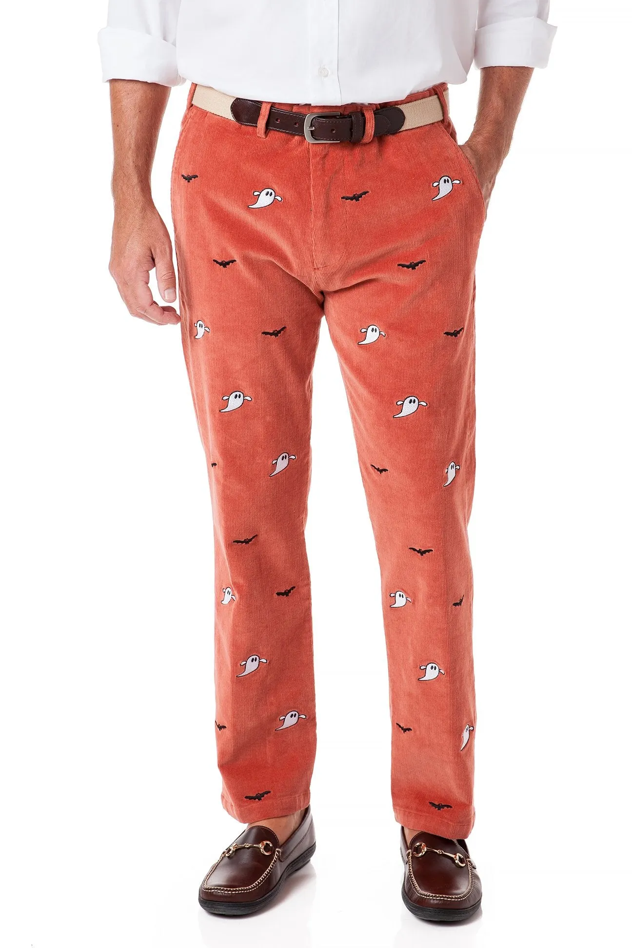 Beachcomber Corduroy Pant Nantucket Red with Ghost & Bat