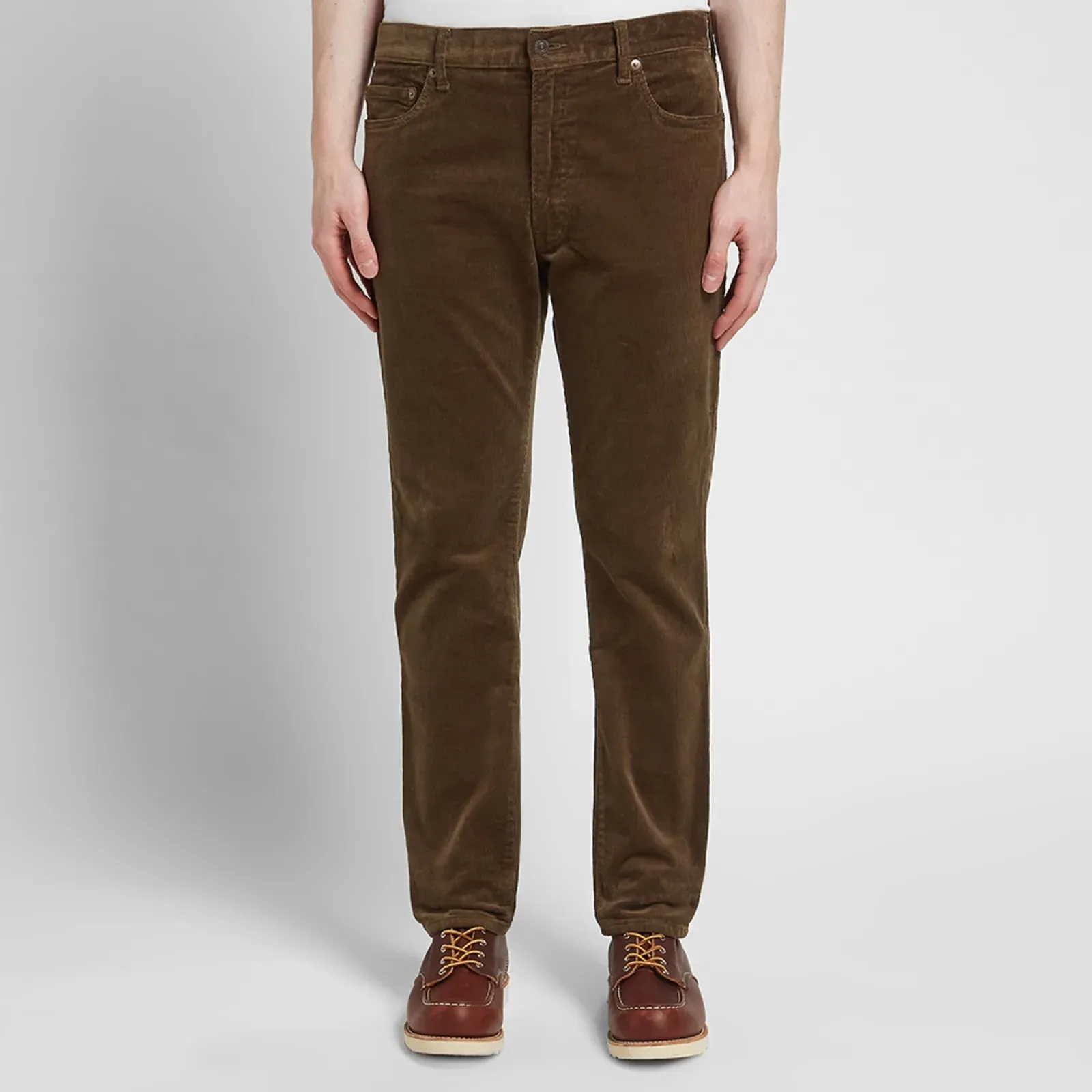 BEAMS PLUS / 5 Pocket Tapered Corduroy Pant- Olive