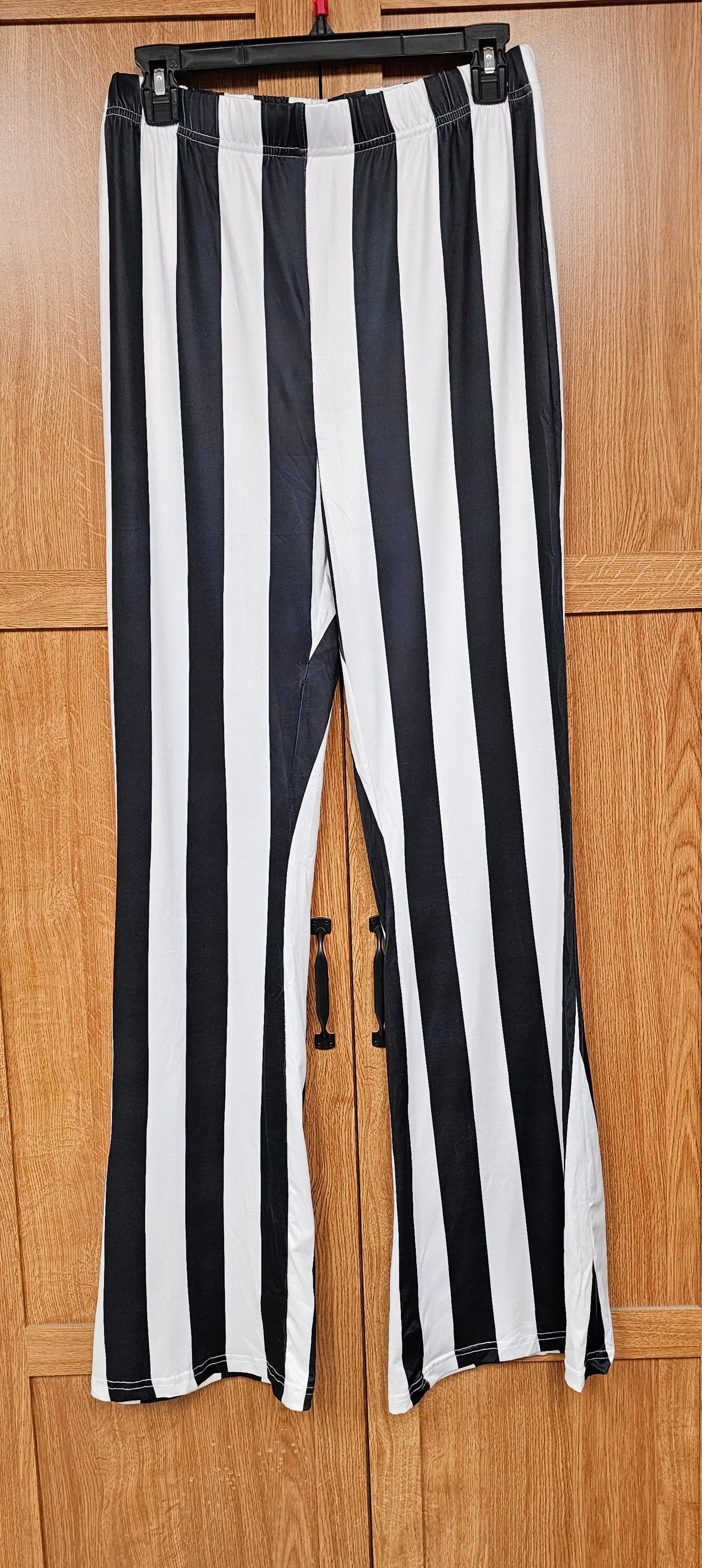 Beetlejuice Striped Flare Pants