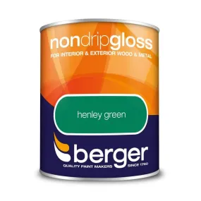 Berger Non Drip Gloss 750ml - Henley Green