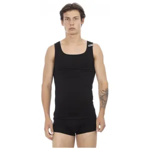 Bikkembergs Black Cotton Men Tank Top