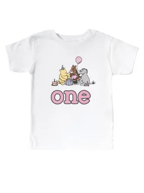 Birthday girl toddler Winnie Pooh One Birthday t-shirt, Disney trip toddler baby t-shirt.