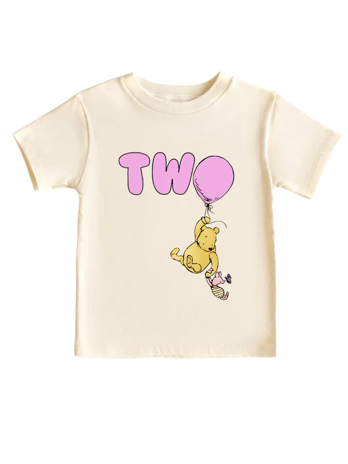 Birthday girl toddler Winnie Pooh second Birthday t-shirt, Disney trip toddler baby t-shirt.