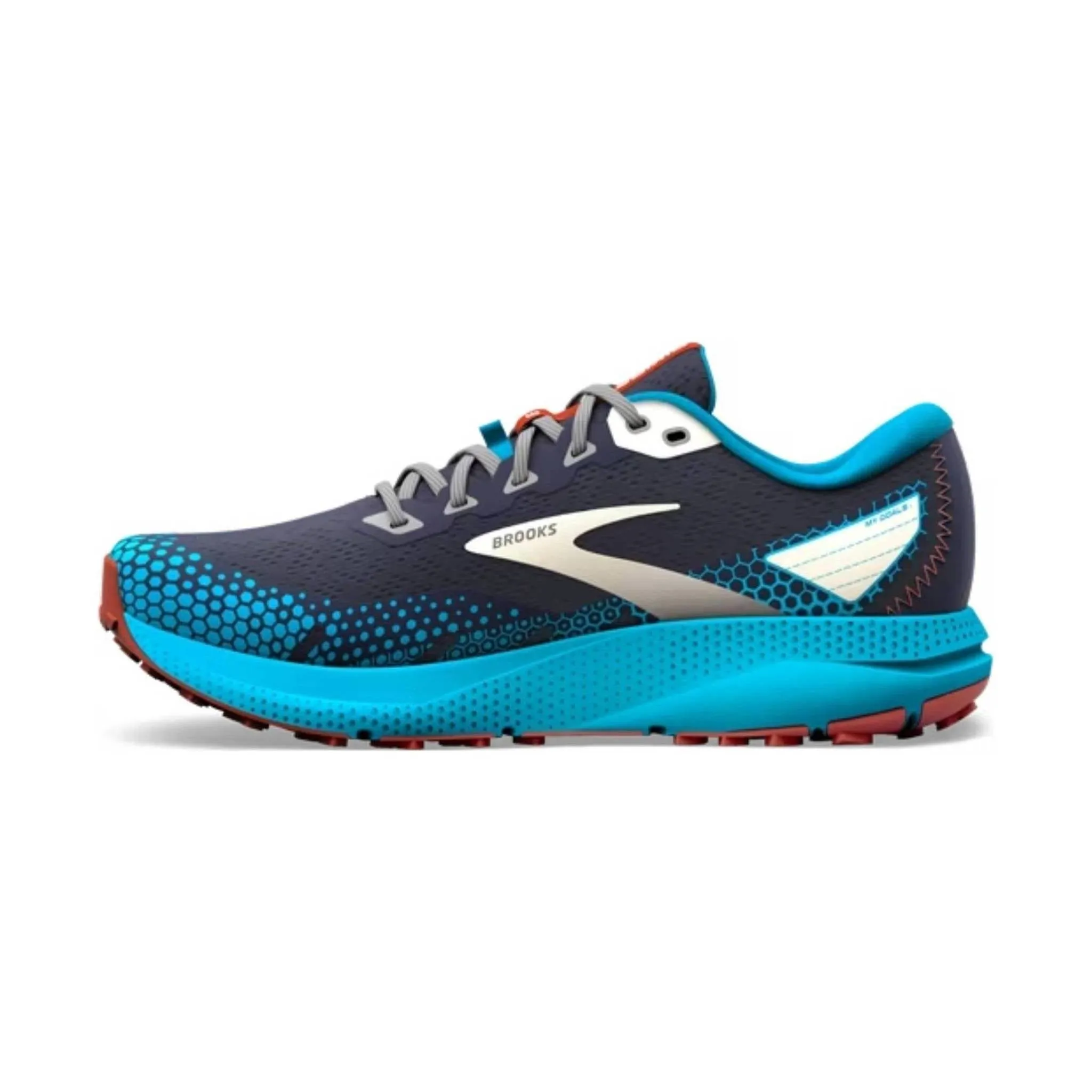 Brooks Men's Divide 3 Trail Running and Hiking Shoes - Peacoat/Atomic Blue/Rooibos