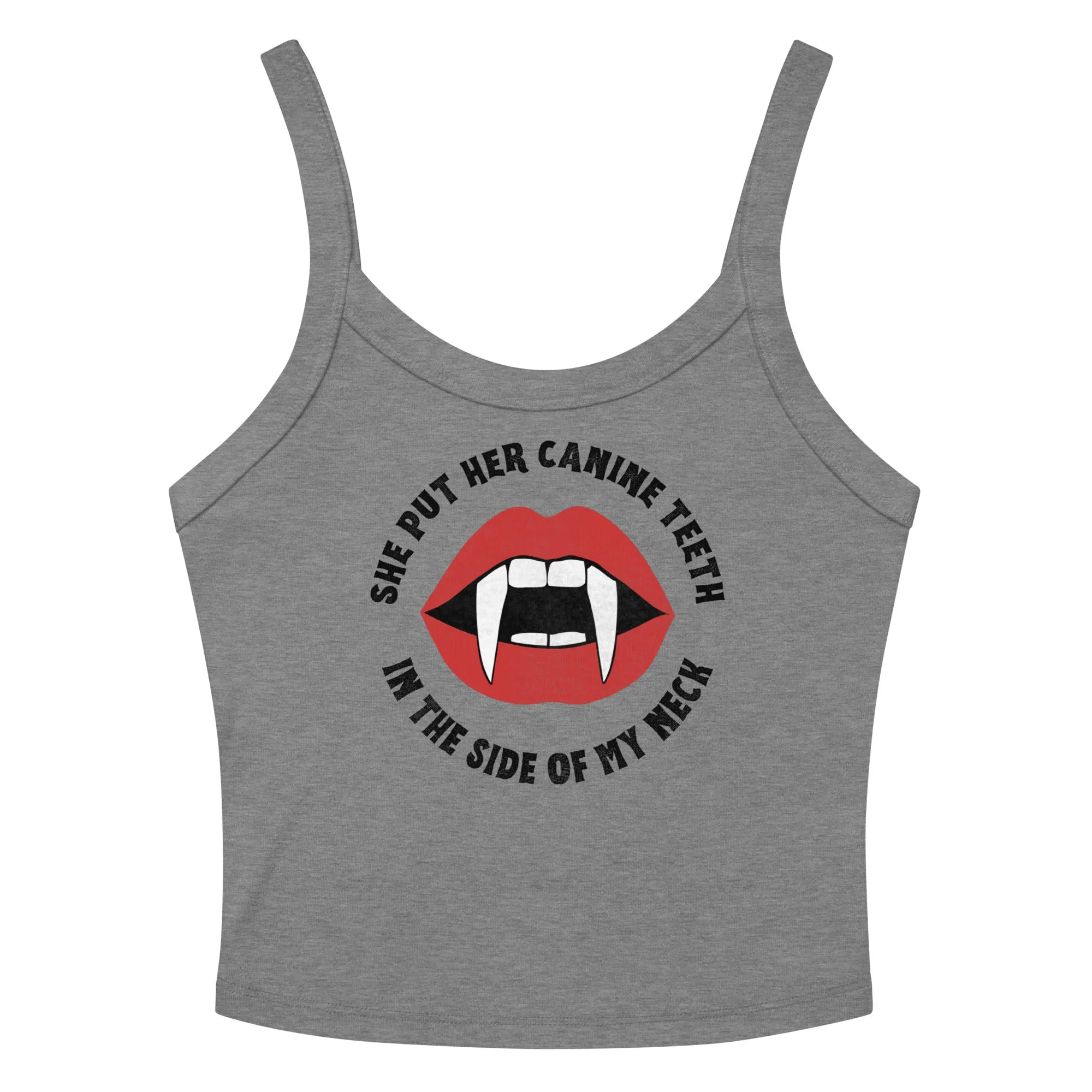 Canine Teeth Scoop Neck Tank Top