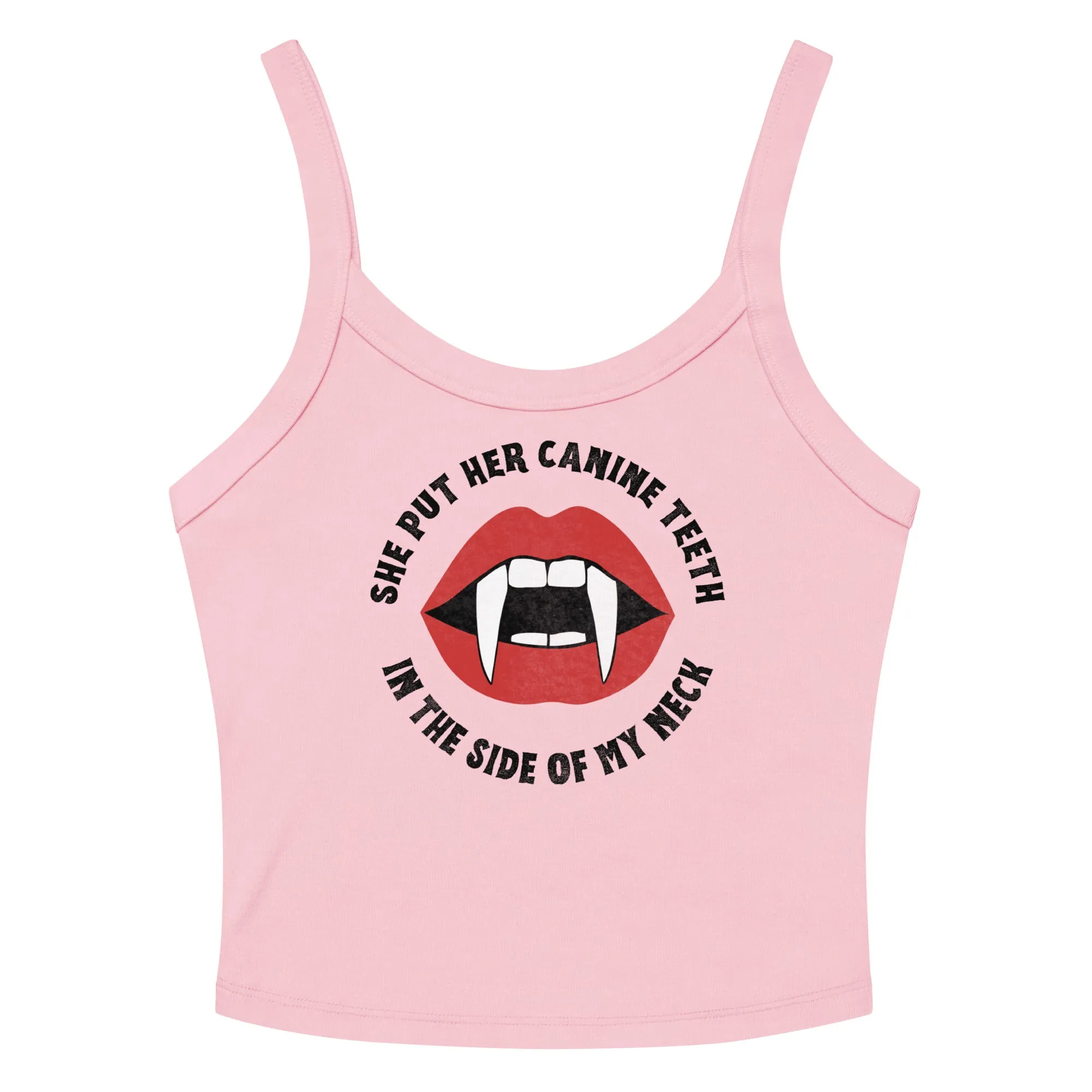 Canine Teeth Scoop Neck Tank Top