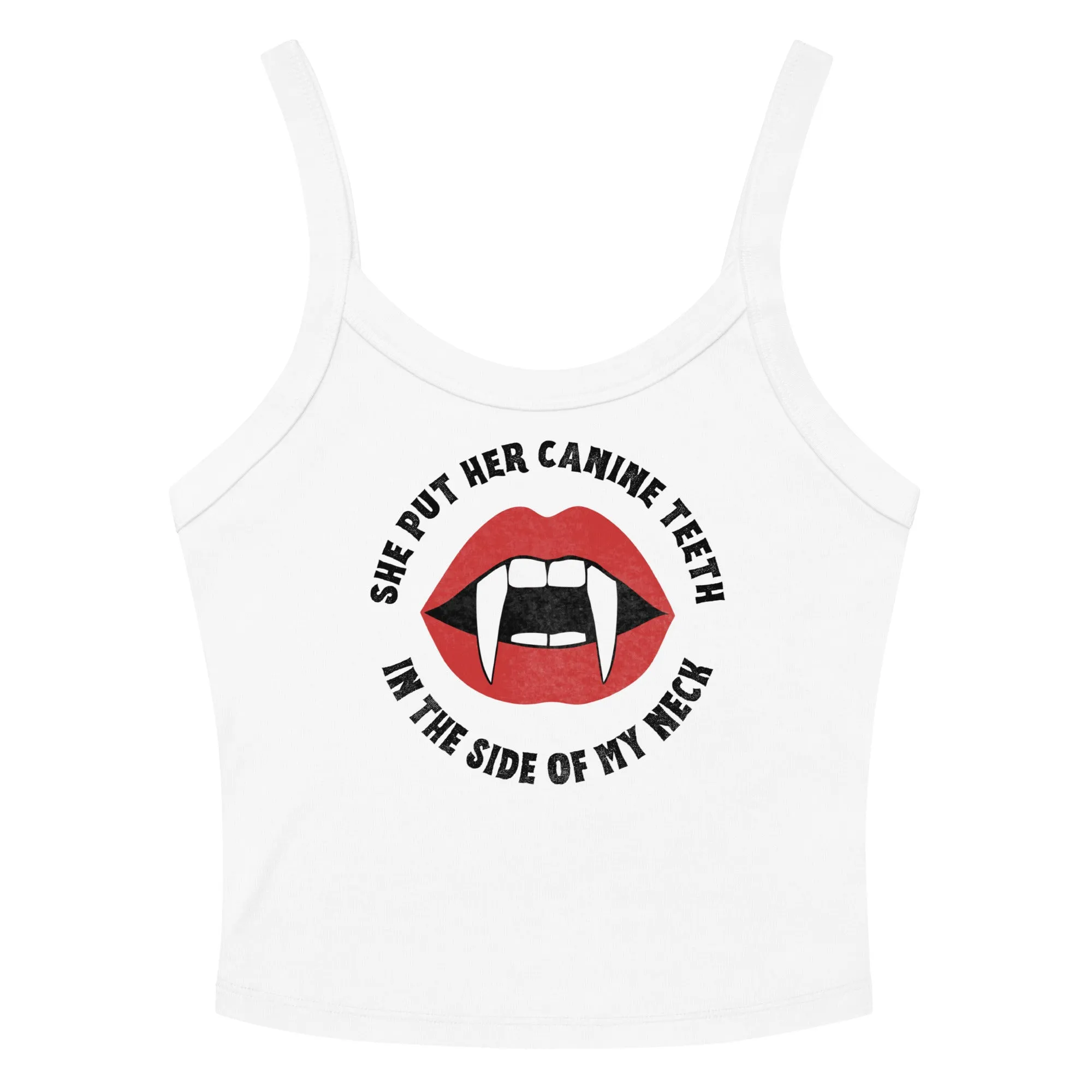 Canine Teeth Scoop Neck Tank Top