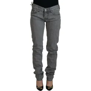 Care Label Chic Low Waist Skinny Gray Jeans