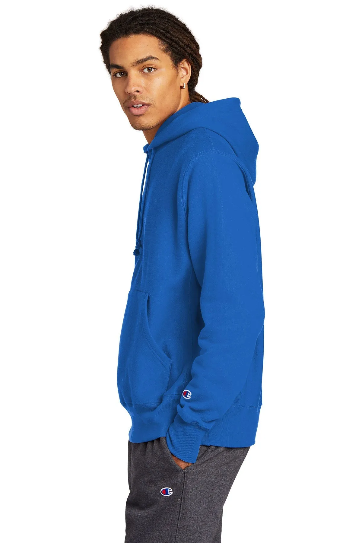 Champion Reverse Weave Hooded Sweatshirt, Athletic Royal