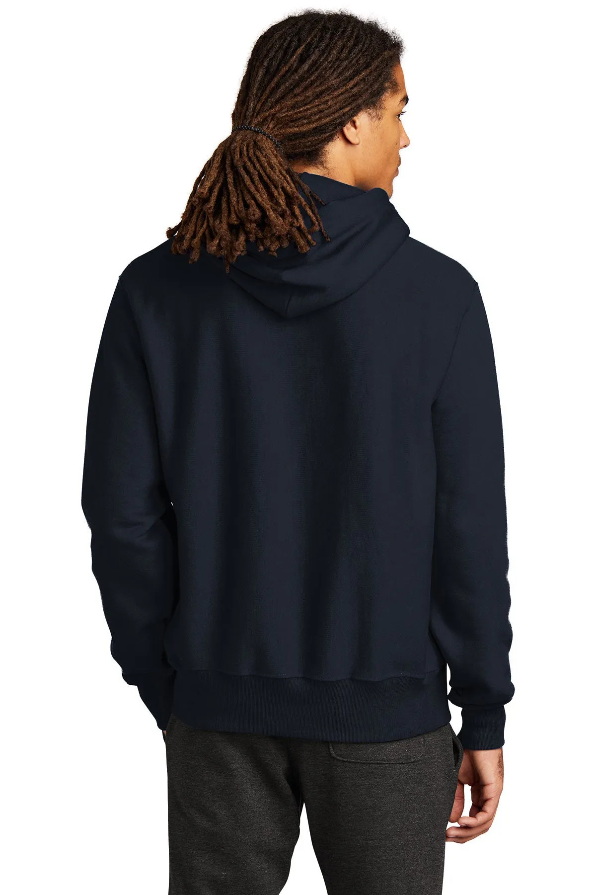 Champion Reverse Weave Hooded Sweatshirt, Navy