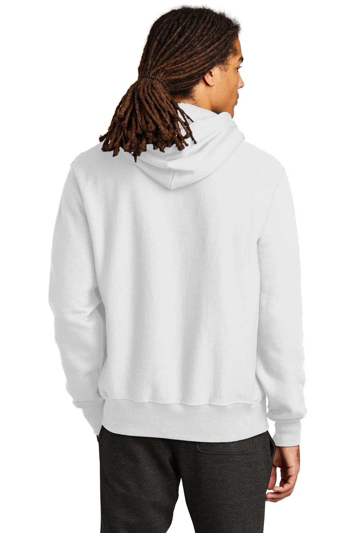 Champion Reverse Weave Hooded Sweatshirt, White