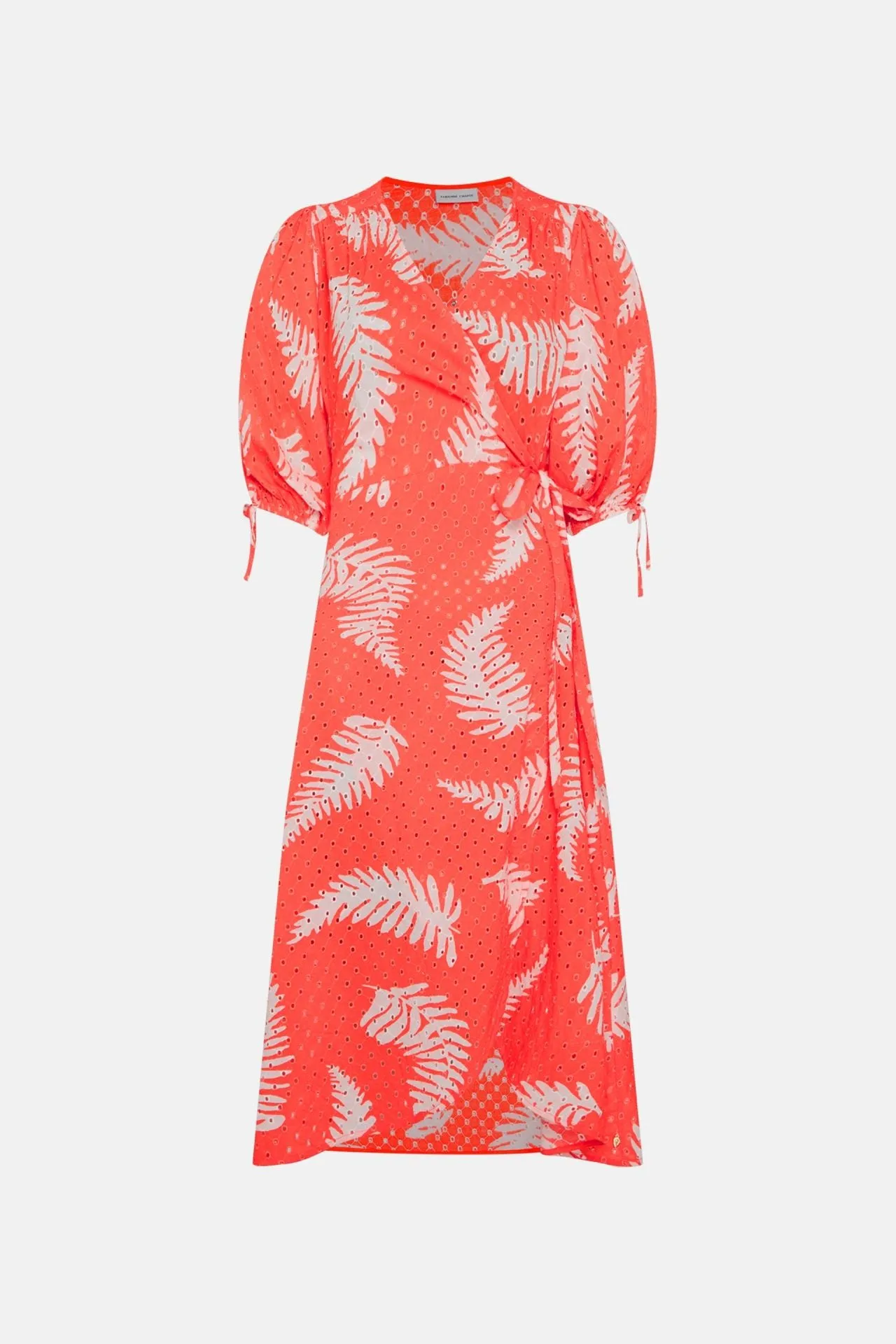 Charlie Broderie Dress - Hot Coral