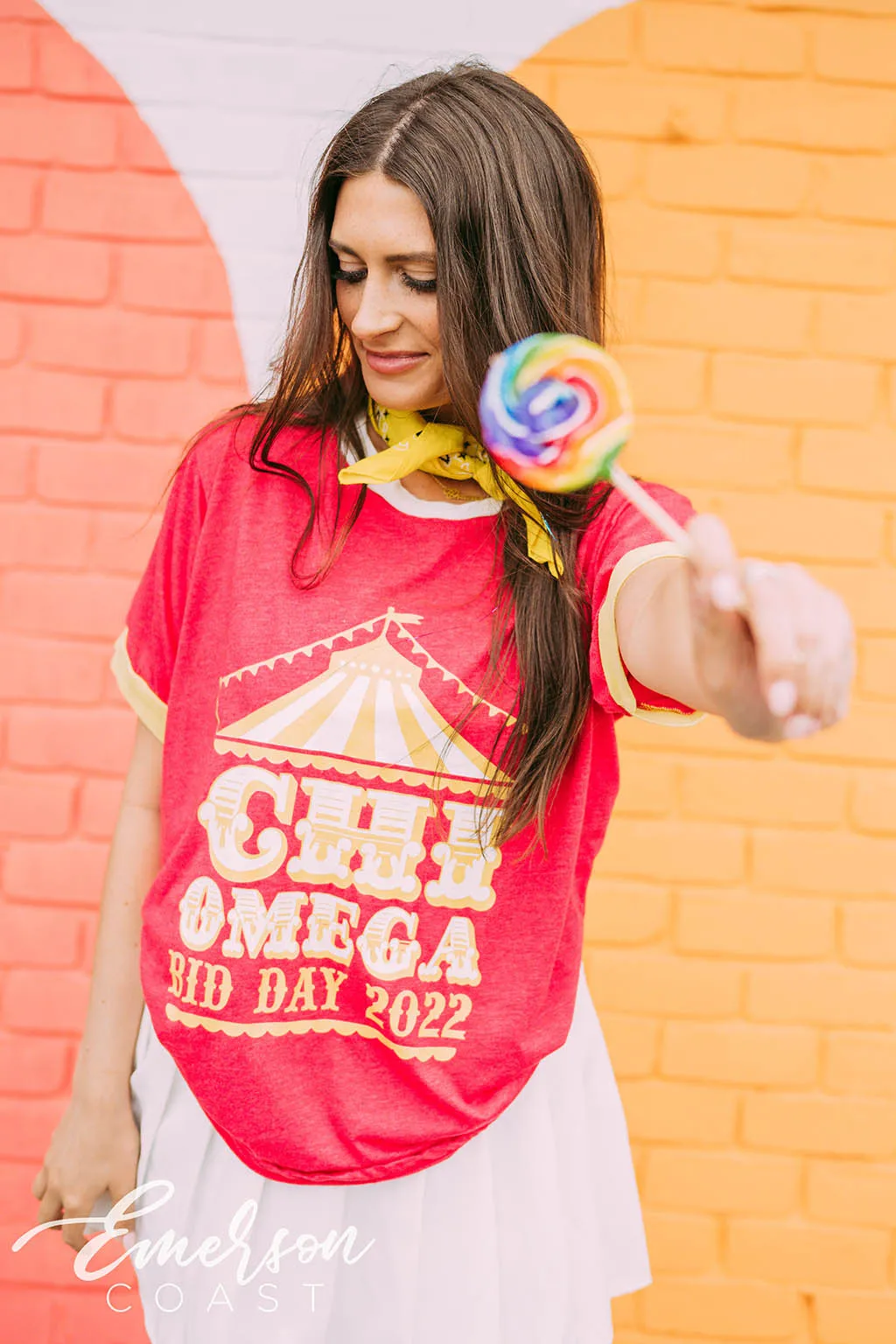 Chi Omega Carnival Bid Day Tee