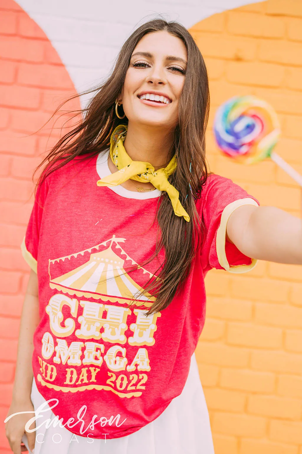 Chi Omega Carnival Bid Day Tee