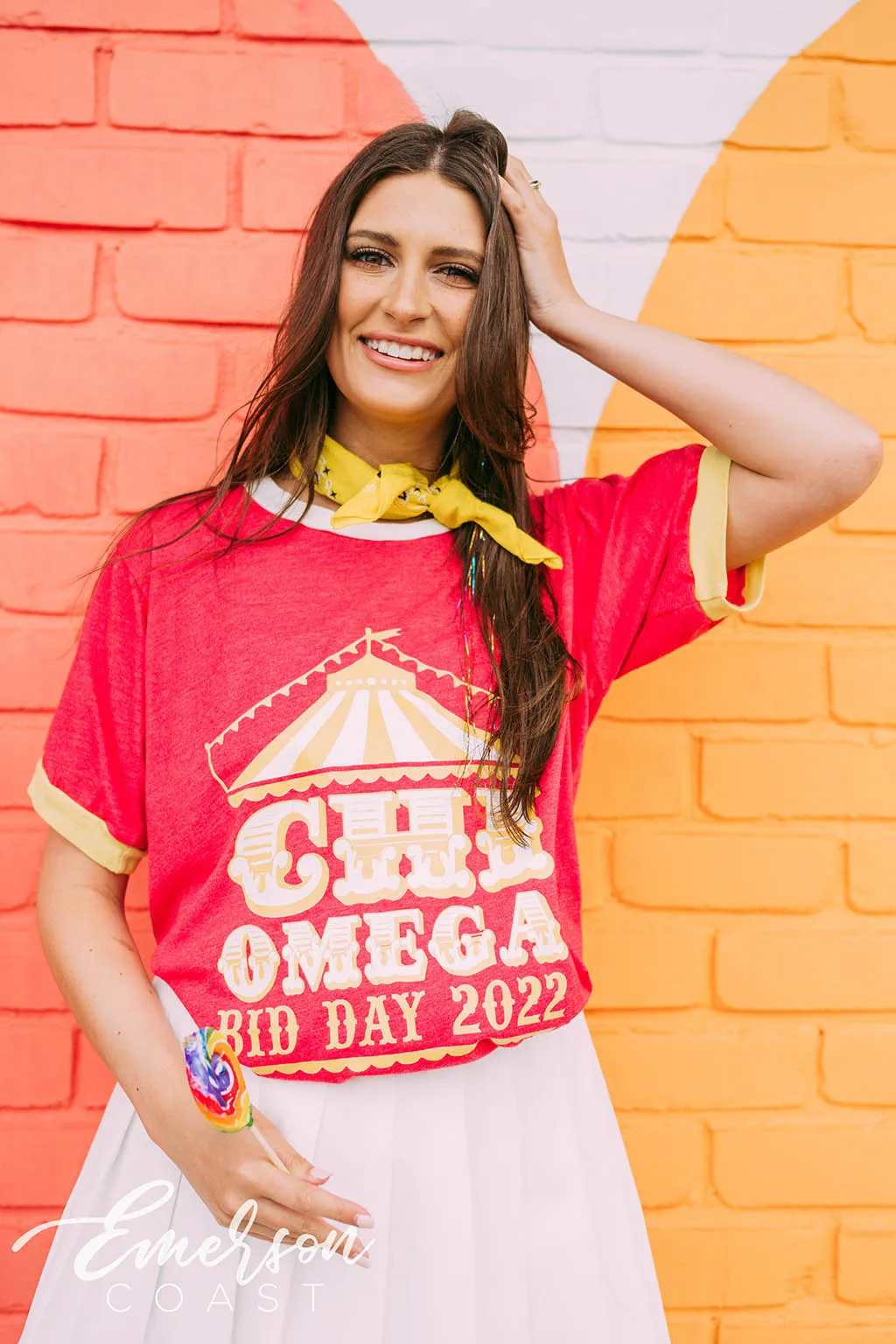 Chi Omega Carnival Bid Day Tee