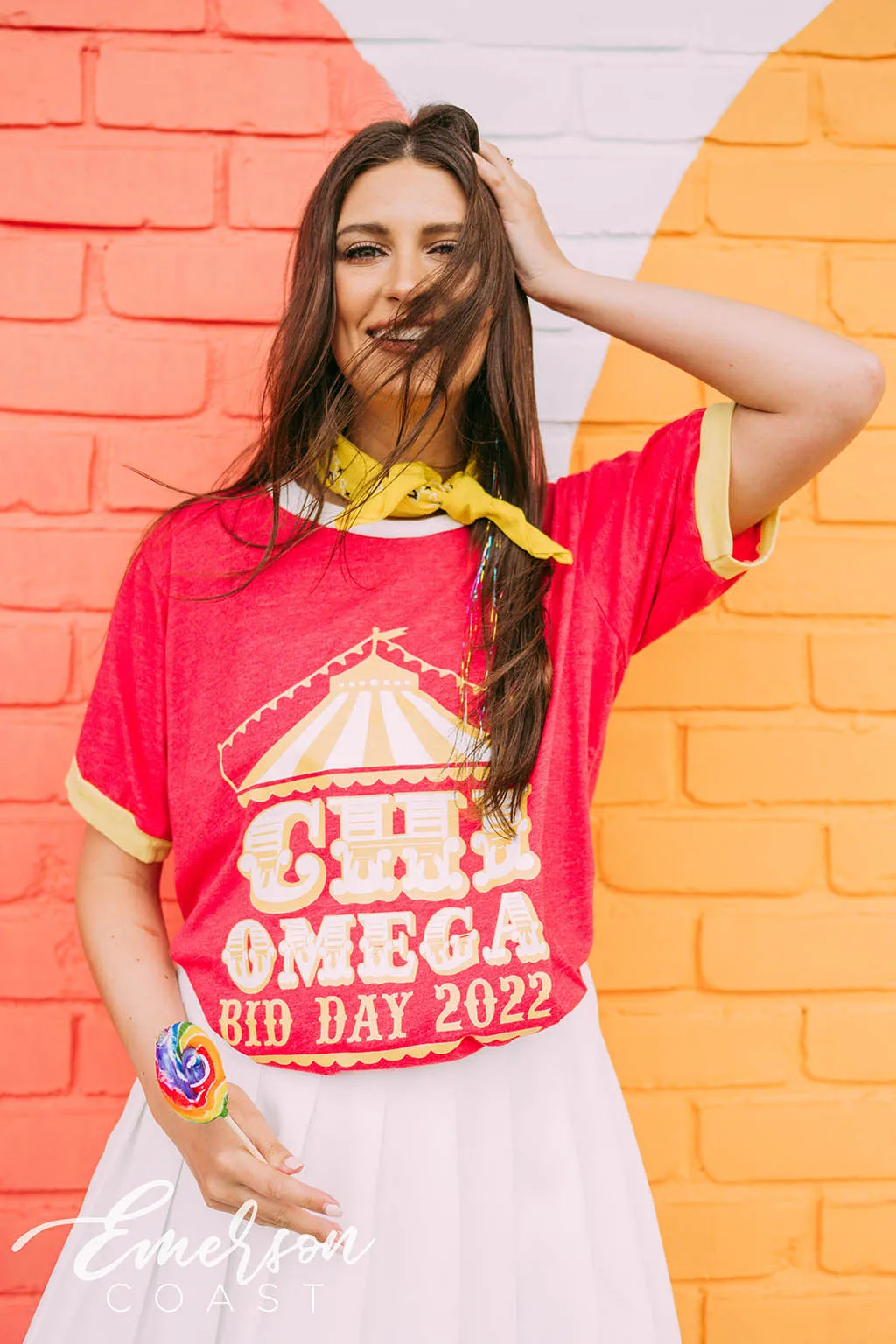 Chi Omega Carnival Bid Day Tee