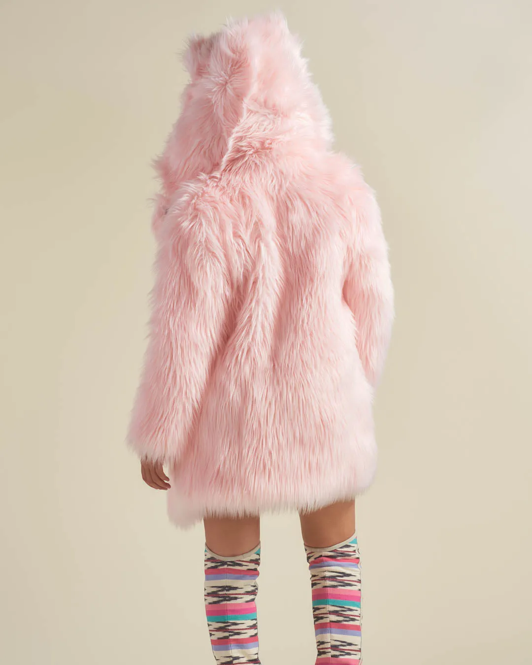 Classic Women's Pink Faux Fur Coat | Flamingo Wolf