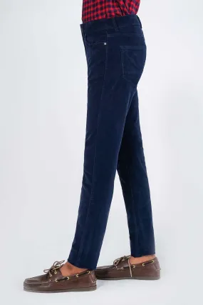 CORDUROY 5-POCKET PANT NAVY BLUE