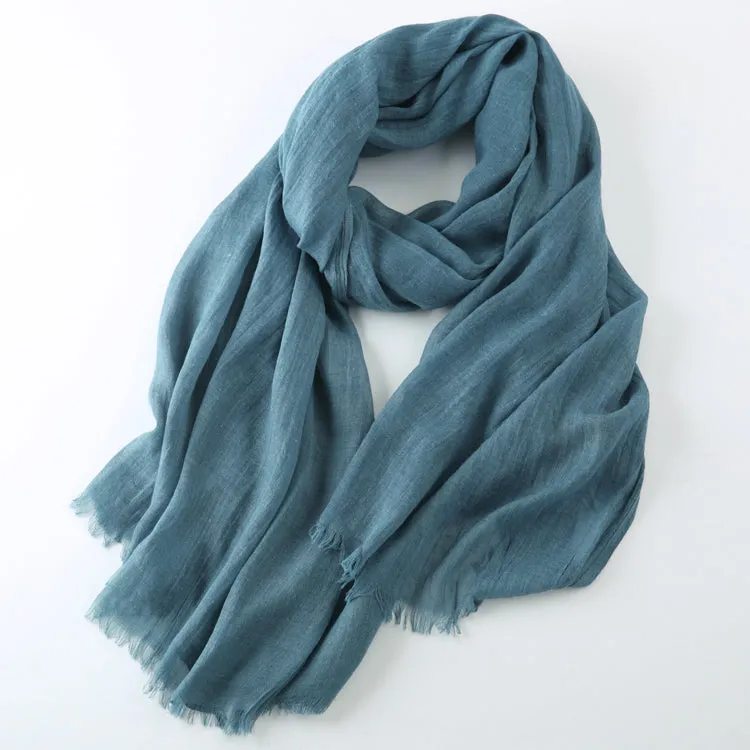 Cotton Linen Warm Long Scarf Women Accessories  Christmas gift Thanksgiving gift