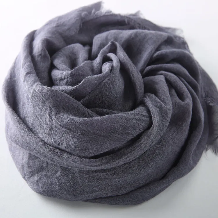 Cotton Linen Warm Long Scarf Women Accessories  Christmas gift Thanksgiving gift