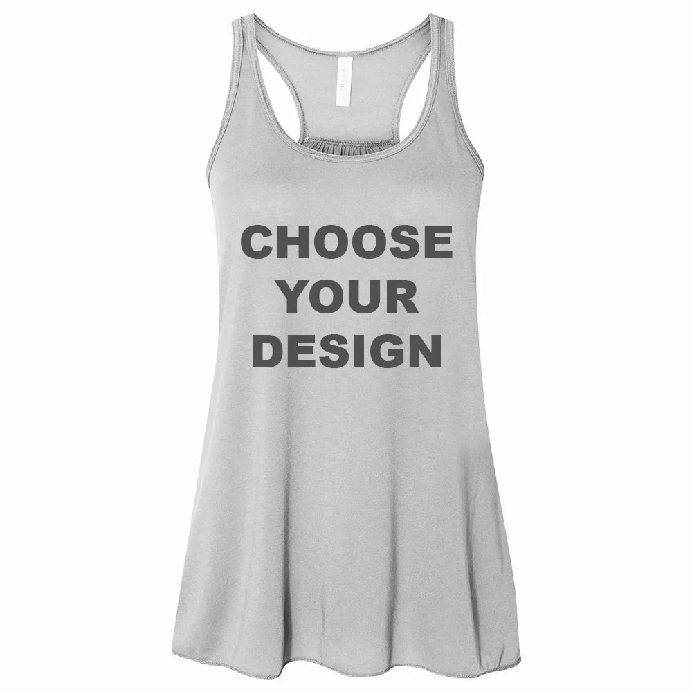 Custom Women's Cropped Flowy Tank Top