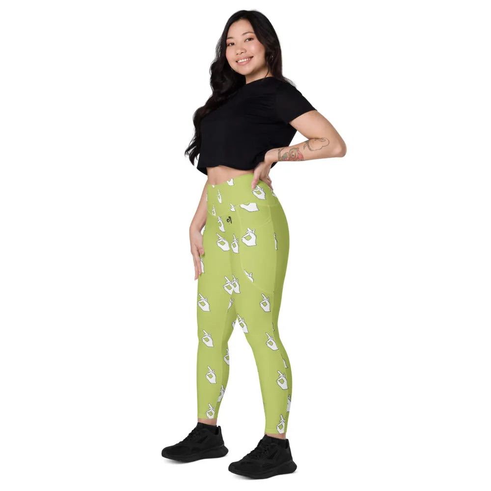 Descendants of The Island Hand pattern Leggings with pockets